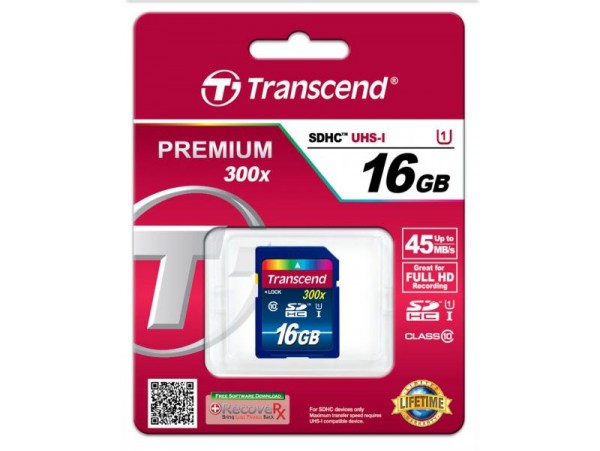 Transcend 16GB Class 10 SD Memory Card